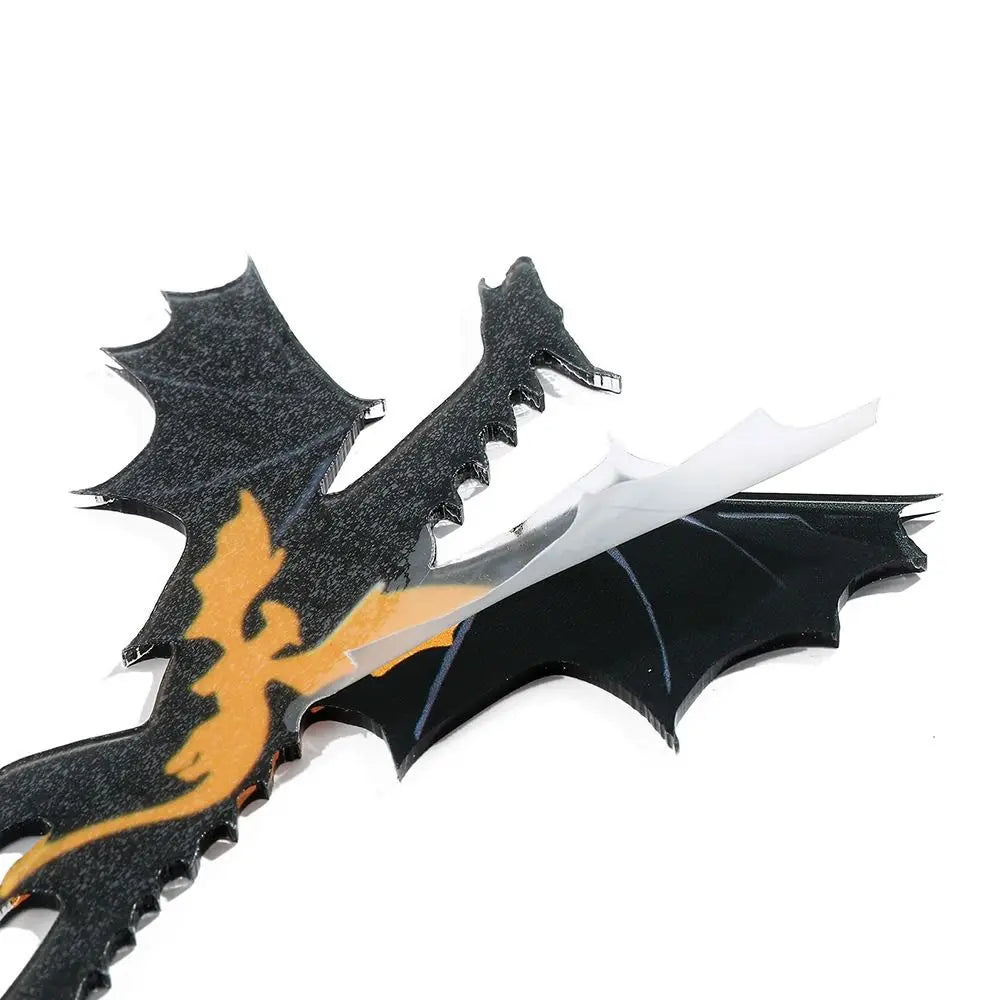 Decorative item with dragon design on a white background