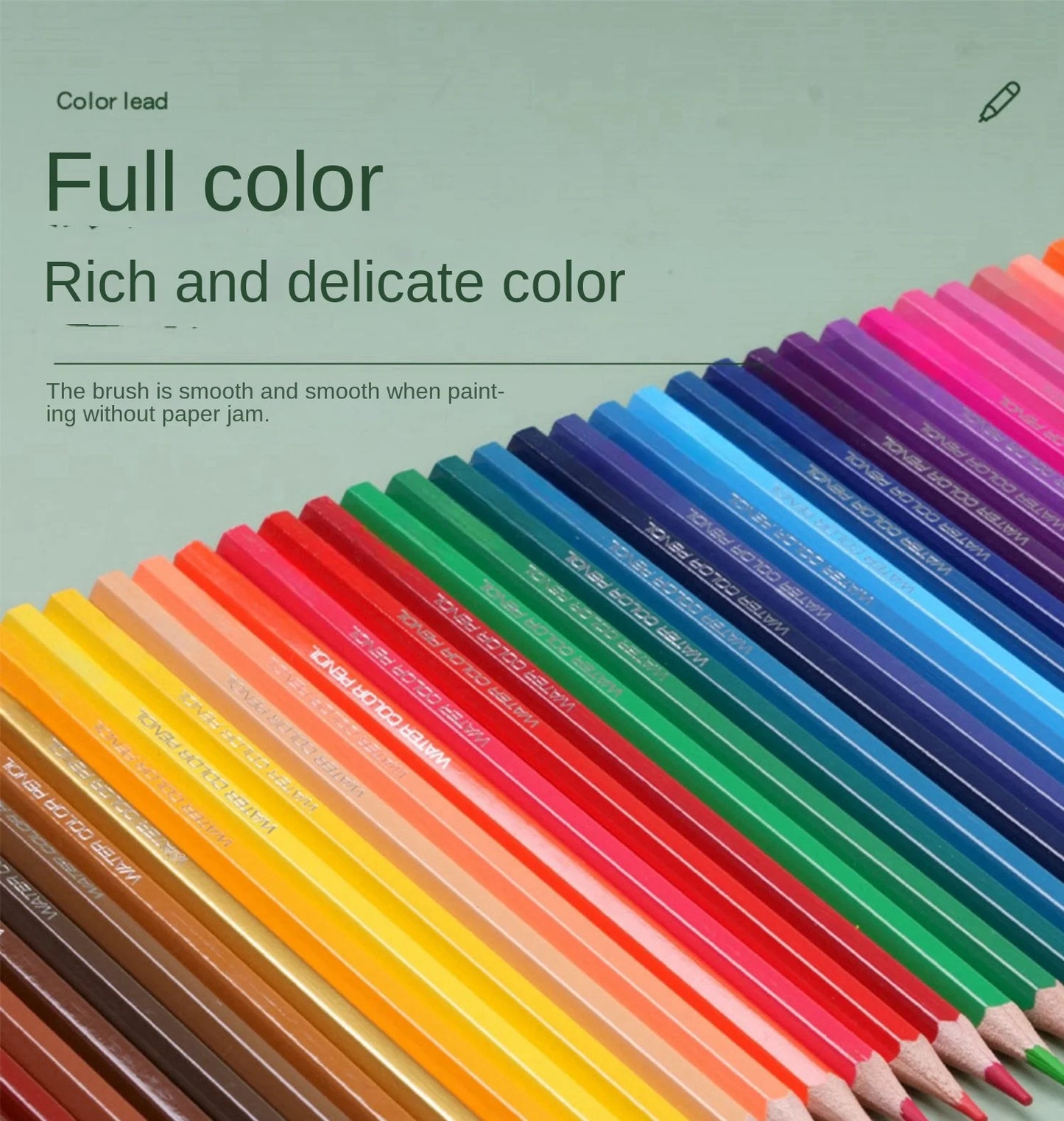 Set of colorful color leads with a gradient background