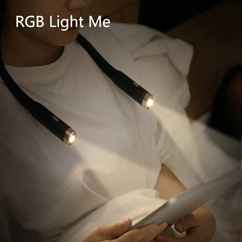 Person using an RGB light-me device held by another person.