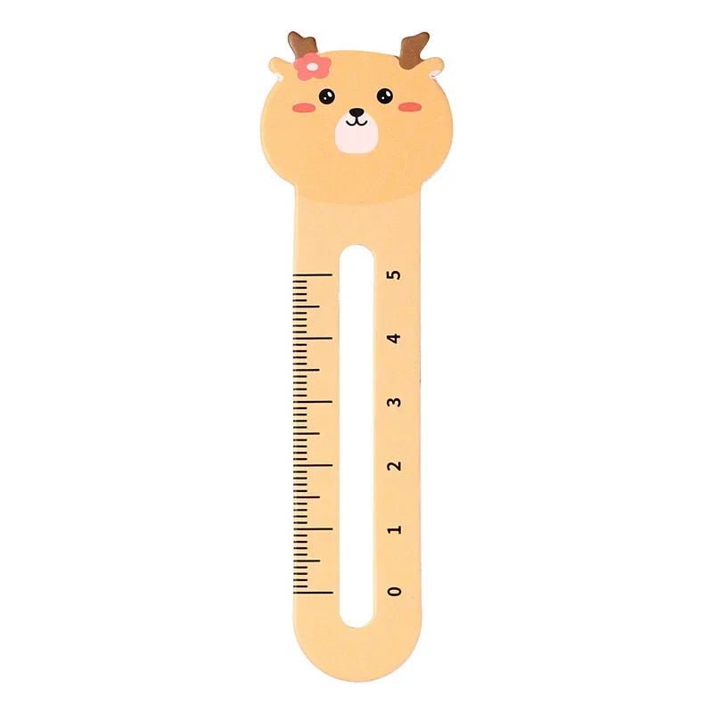 Cat Ruler Bookmarker White Background
