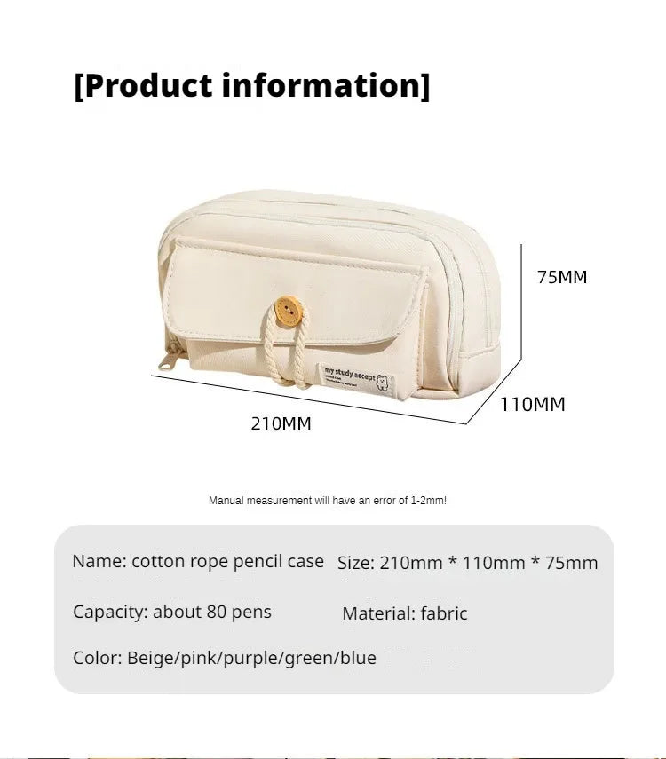 Canvas Pencil Case