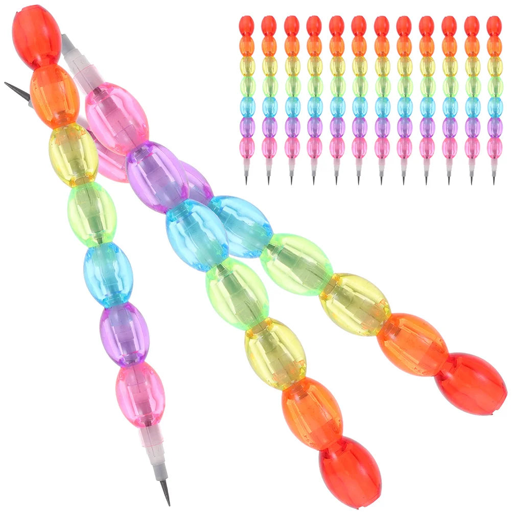 Colorful beaded fishing weight with additional weights on a white background