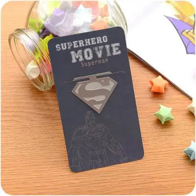Superman Bookmark leaning on a jar