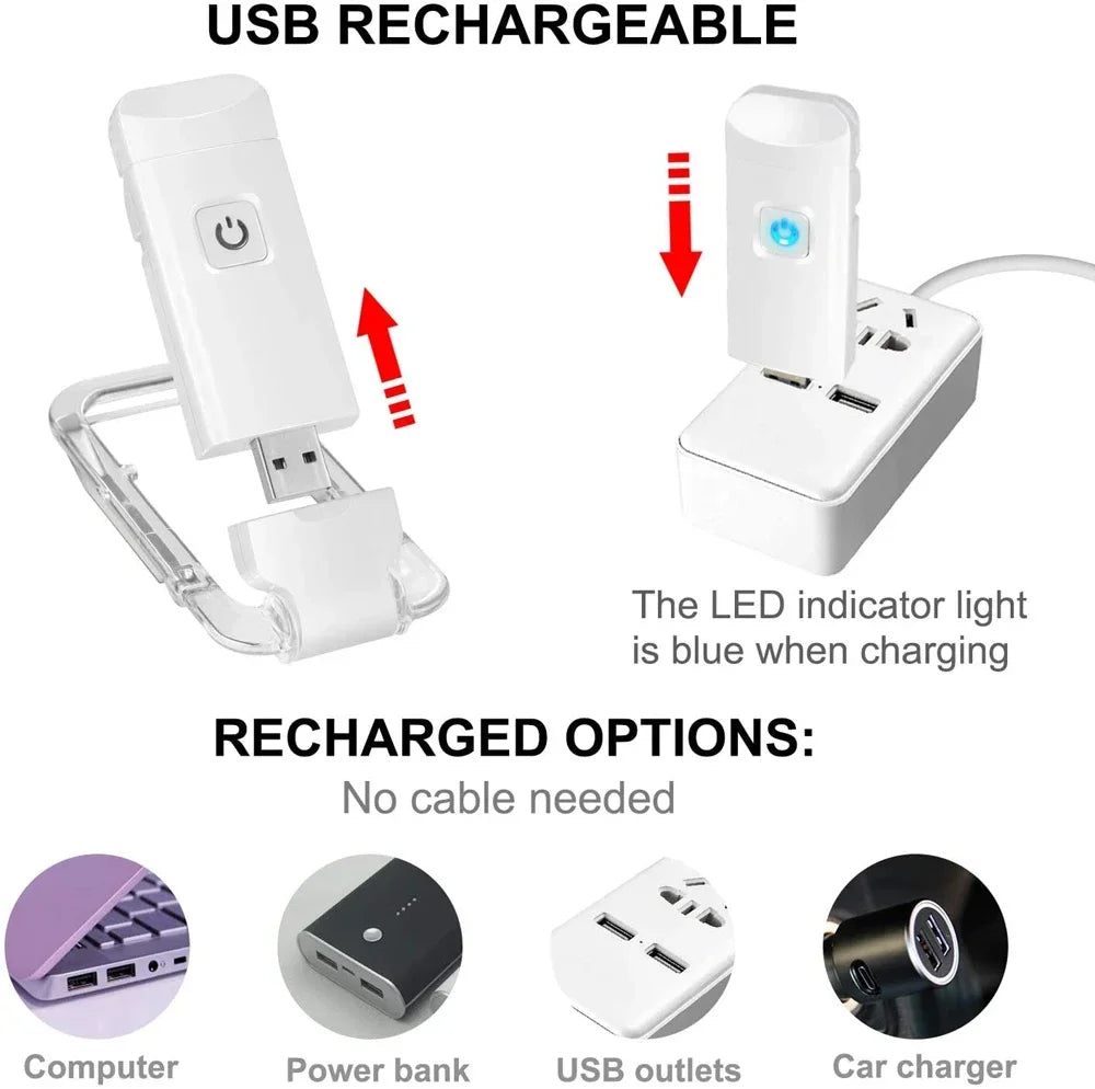 USB rechargeable device with charging process illustration and connectivity options.