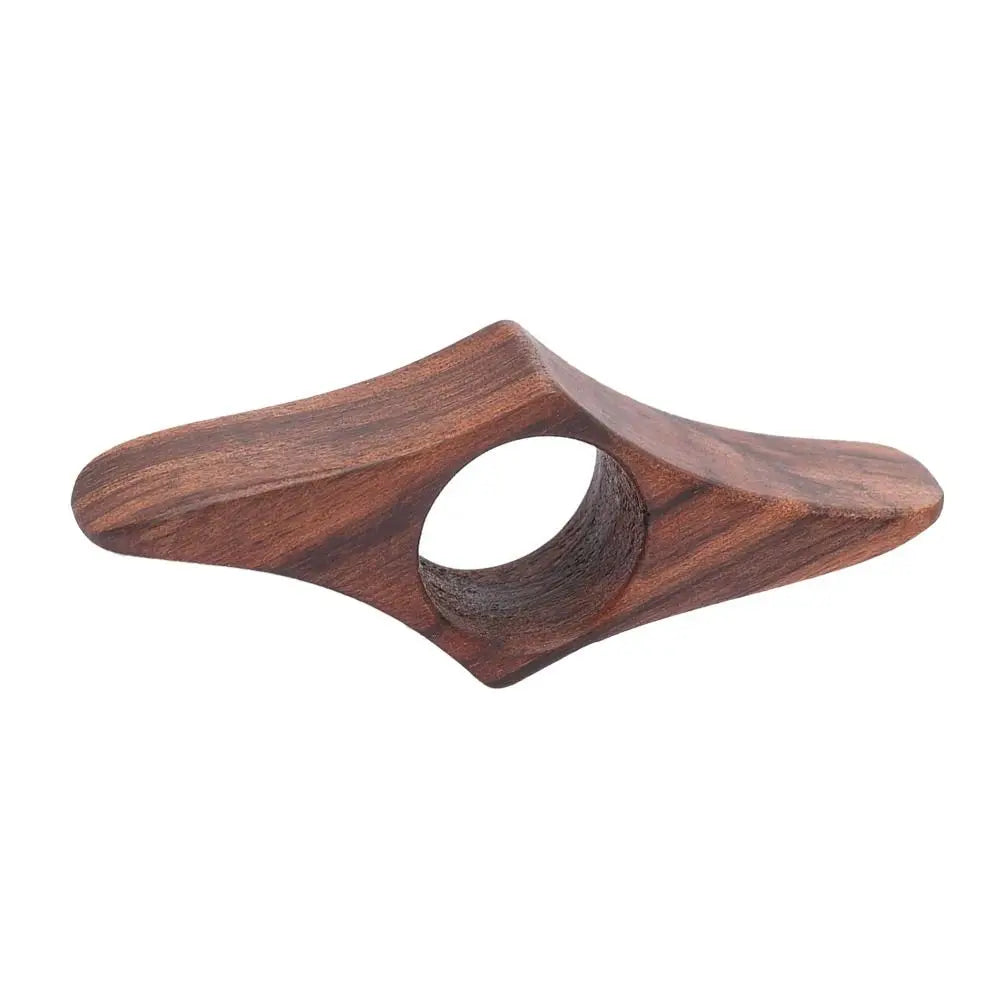 Wooden caddy spoon on a white background