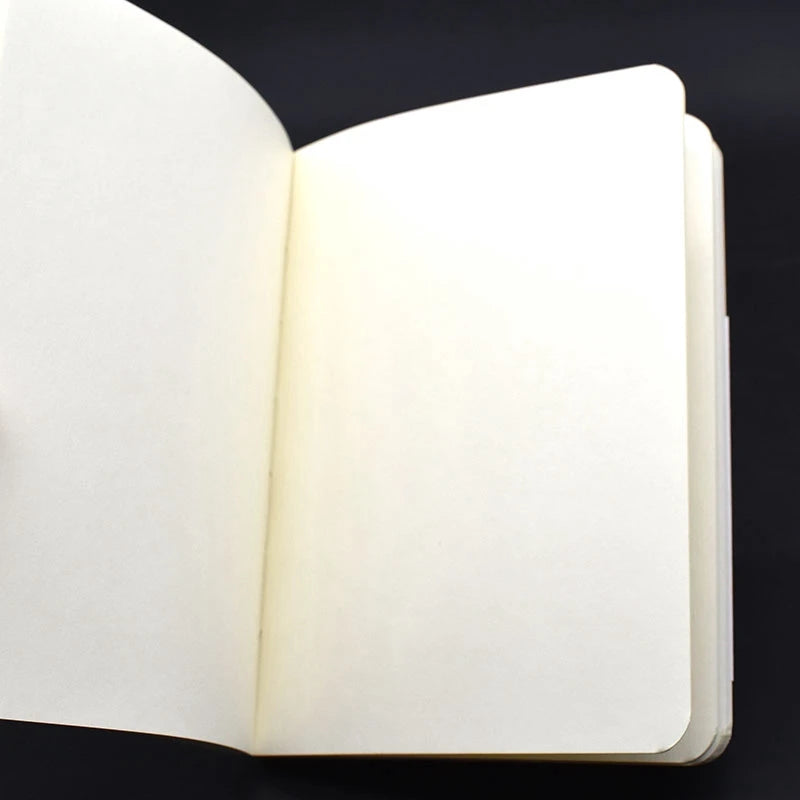 open blank notebook