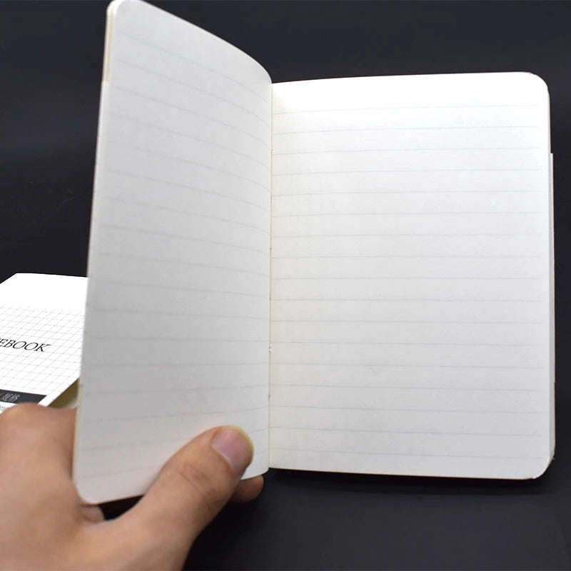 open lined notebook