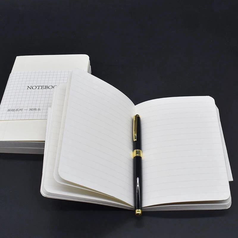 pen and open notebook