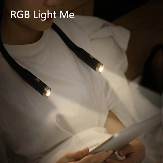 Person using an RGB light-me device held by another person.