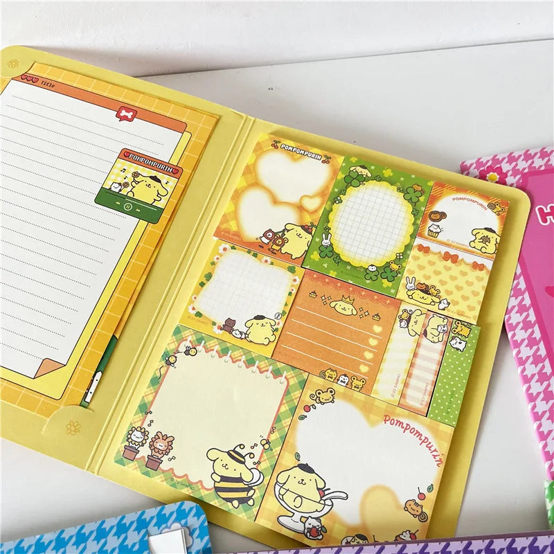 Hello Kitty Stationary Book Pom Pom Purin 