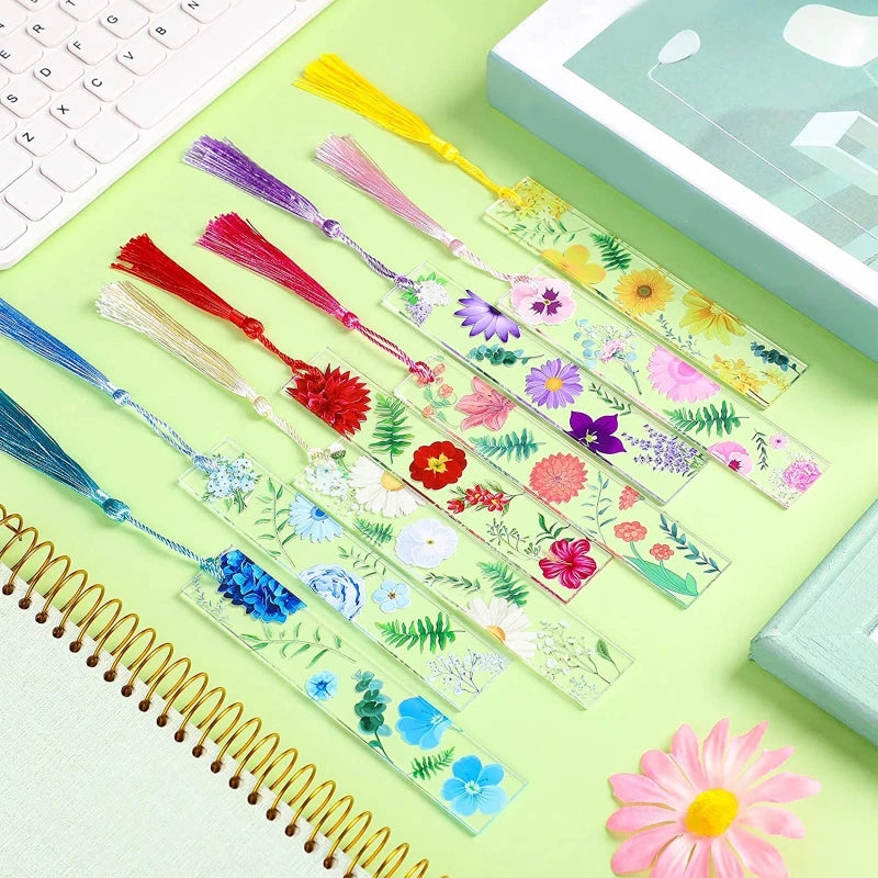 Artistic Flower Bookmarks