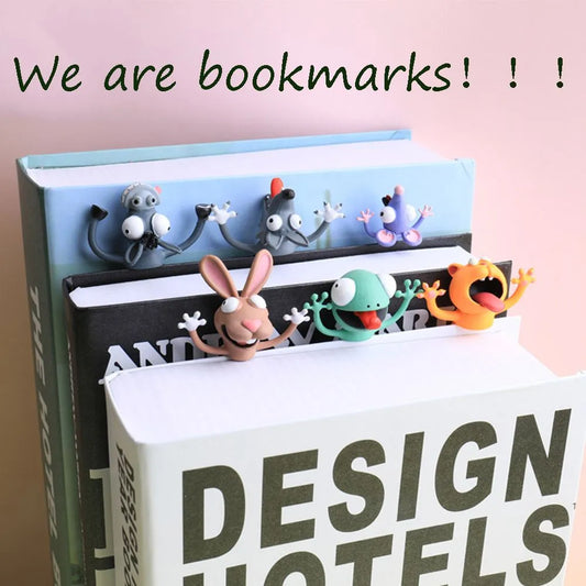 3D Cartoon Animal Bookmarks