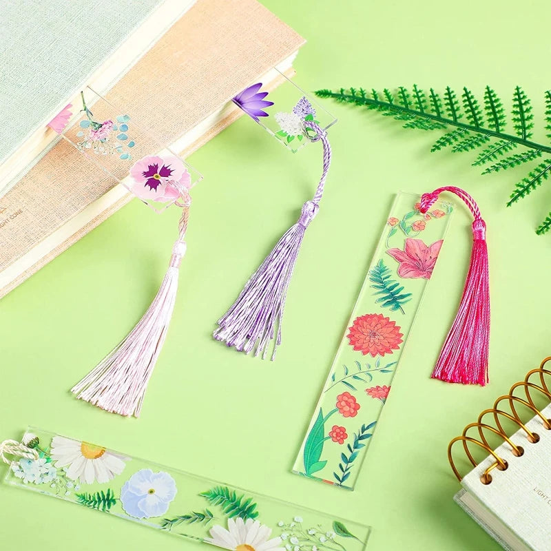 Artistic Flower Bookmarks